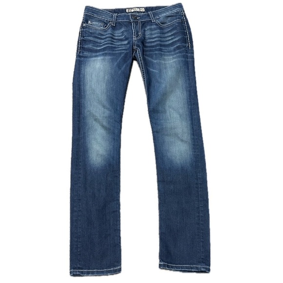 Jupe En Jean Leopard Acid Wash No Boundaries, Taille 15 Juniors - Occasion En Excellent état
